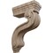 Ekena Millwork 3 7/8"W x 8"D x 13"H Los Angeles Hollow Back Corbel, Walnut COR03X08X13HAWA - alternate 1